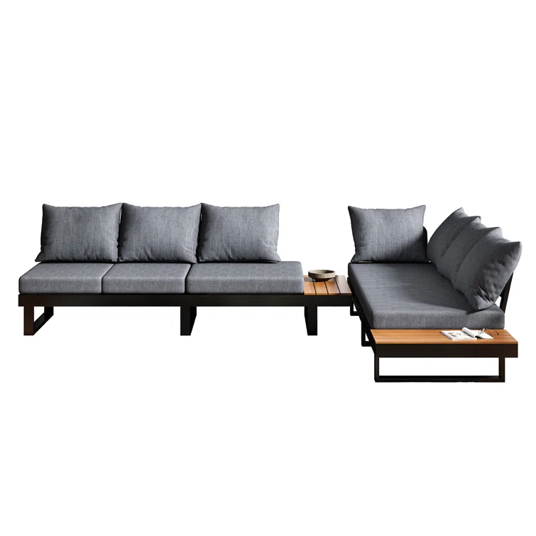 Nuoyi 6 - Person Outdoor Seating Group with Cushions
