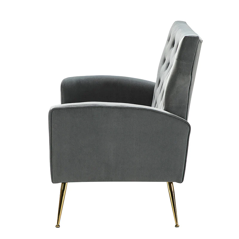 Amira Velvet 3-Piece Living Room Set