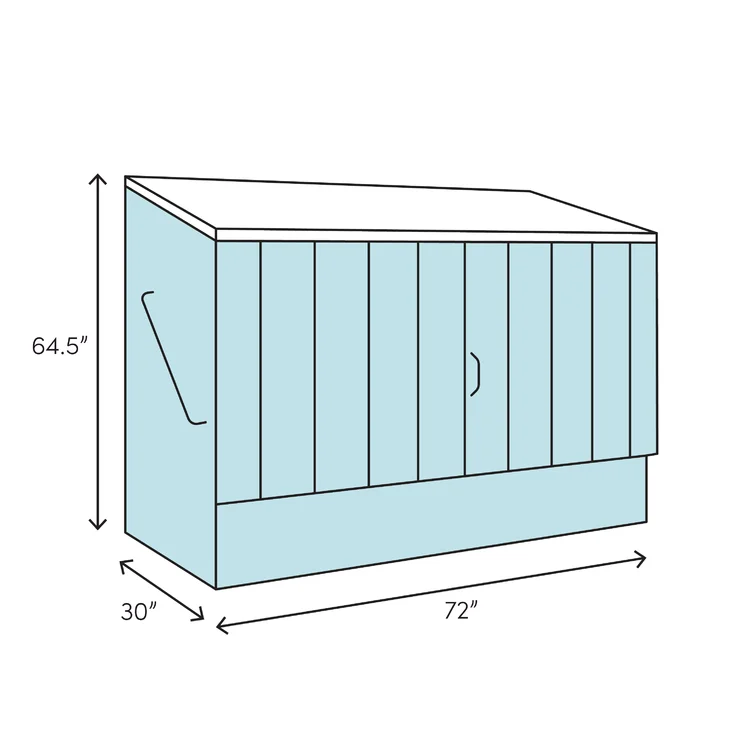 6 ft. W x 2.5 ft. D Wooden Horizontal Bike Shed