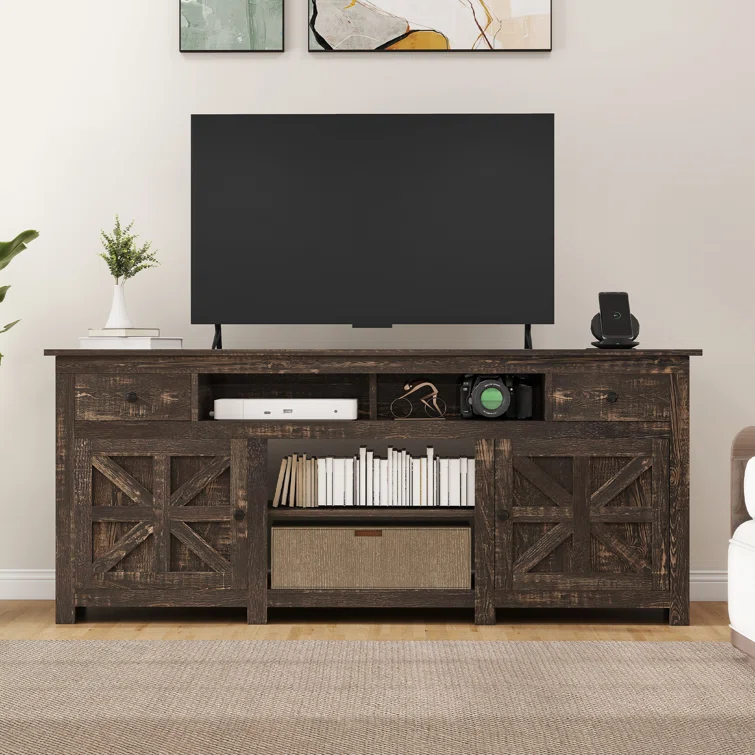 Farmhouse TV Stand for TVs up to 80