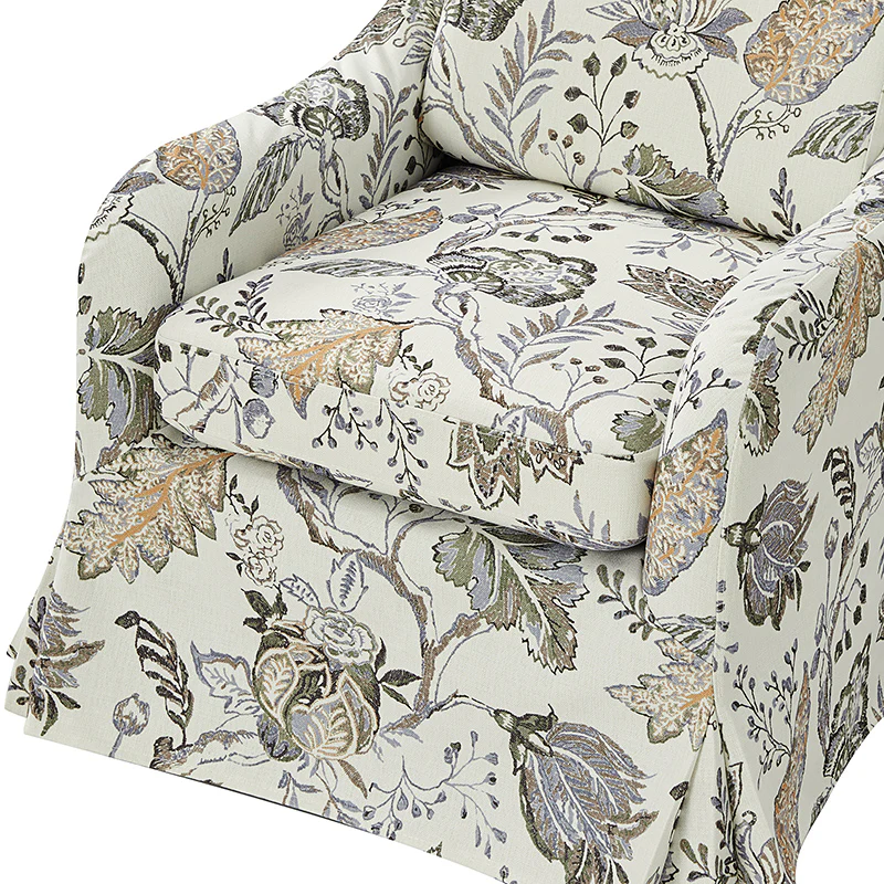 Bertram Claas 360 Degree Swivel Chair With Slipcover