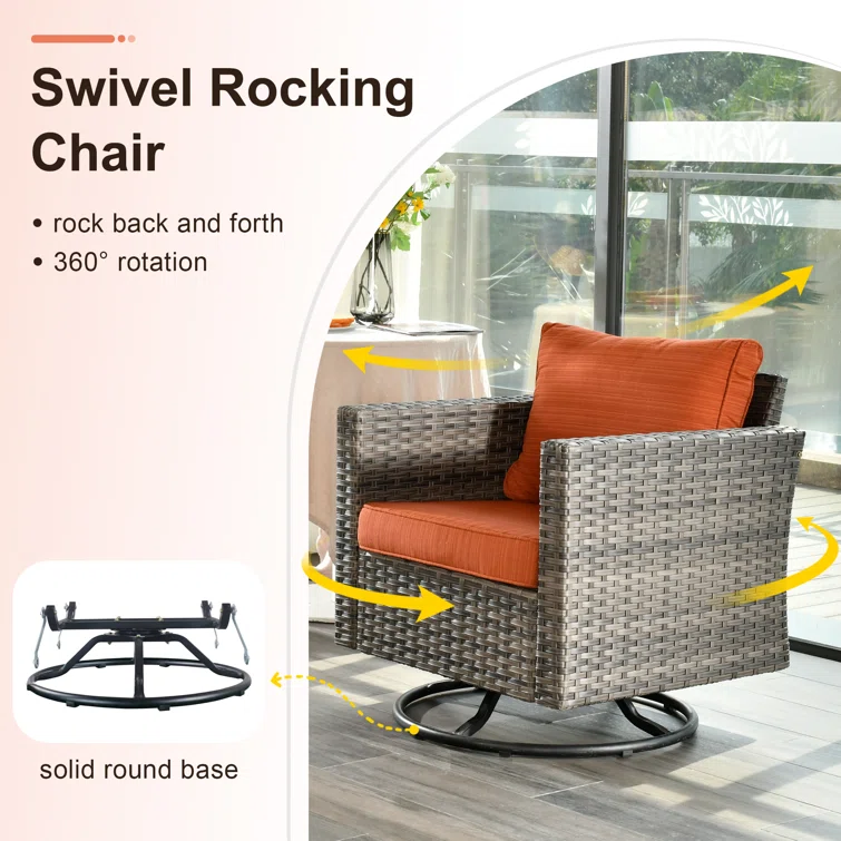Bertrad 5 - Person Outdoor Seating Group with Cushions