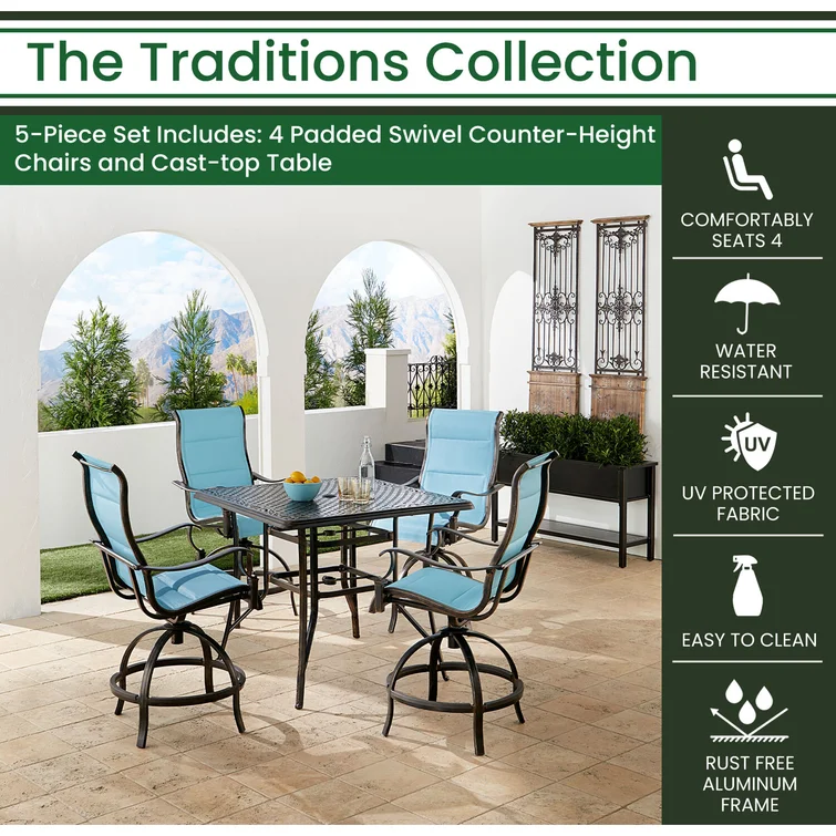 Mikenzie 4 - Person Square Outdoor Dining Set with Cushions