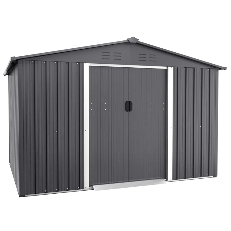 8 ft. W x 6 ft. D Metal Storage Shed