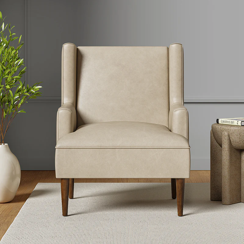 Gregor Vegan Leather Accent Chair