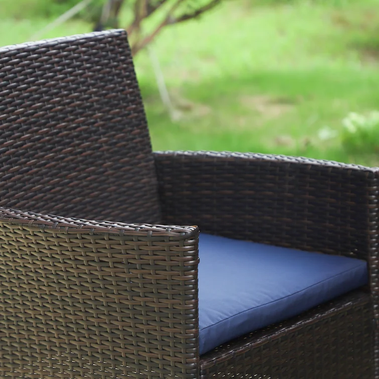 Alyah 6 - Person Rectangular Outdoor Dining Set with Cushions