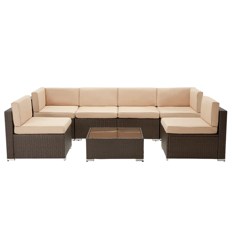 Saval 6 - Person Outdoor Seating Group with Cushions