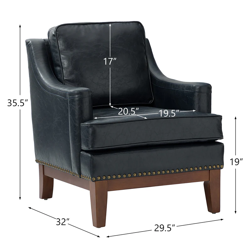 Christoph Vegan Leather Armchair