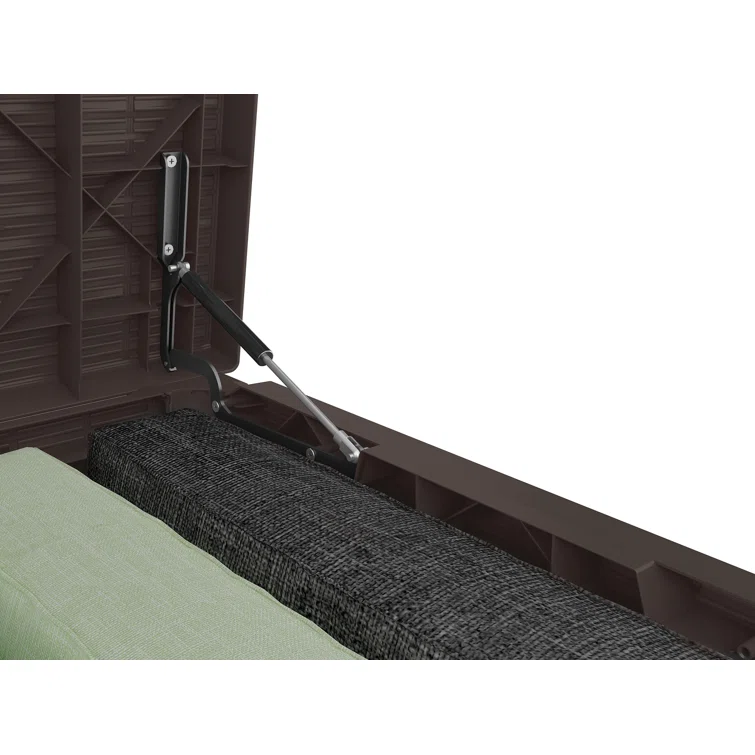 Keter Java 230 Gallon XXL Durable Resin Outdoor Storage and Organization Deck Box Ideal For Garden Patio Furniture and Supplies