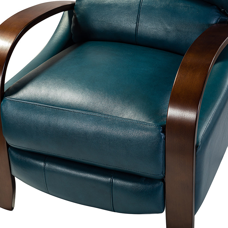 Melisa Genuine Leather Manual Recliner