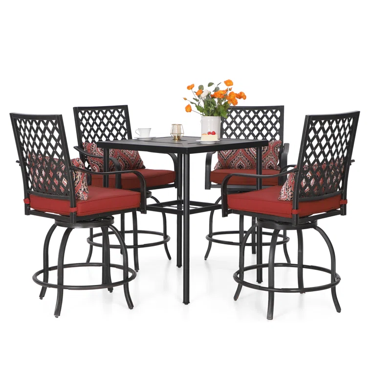 Alyne 4 - Person Square Outdoor Dining Set with Cushions