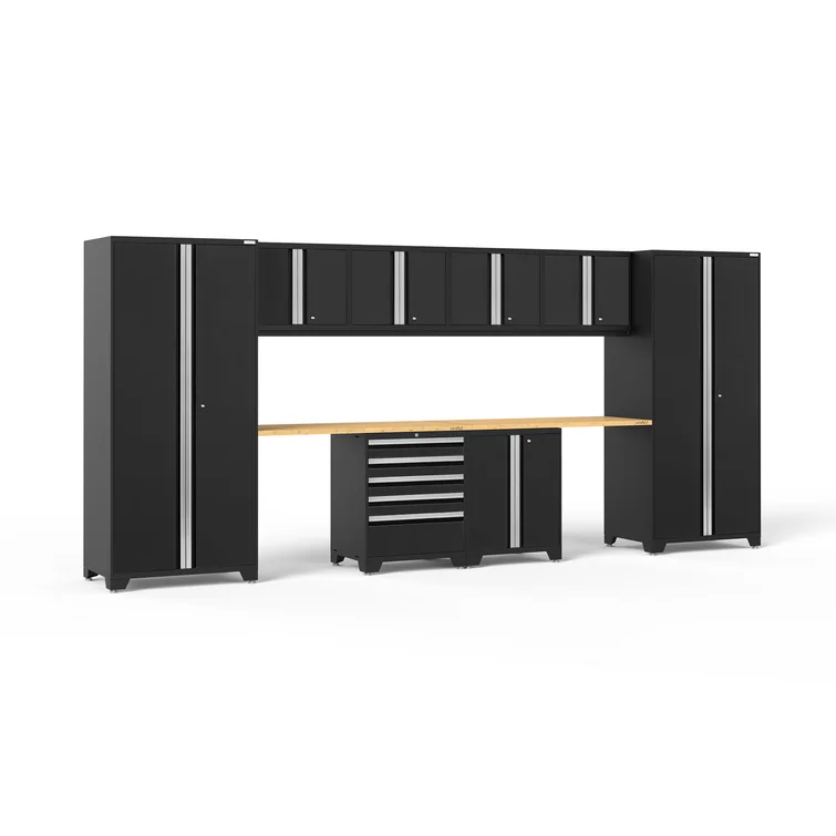 Pro Series Garage 84.75'' H x 184'' W x 24'' D 12 Piece Storage Cabinet Set