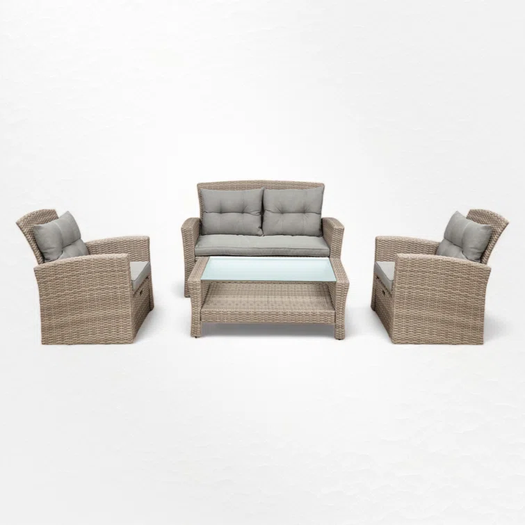 6 - Person Outdoor Seating Group with Cushions