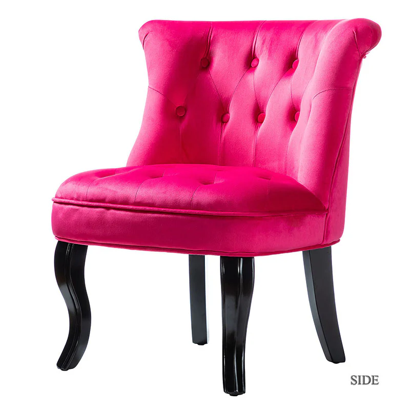 Elegantly Curved Jonnie Tufted Vanity Stool