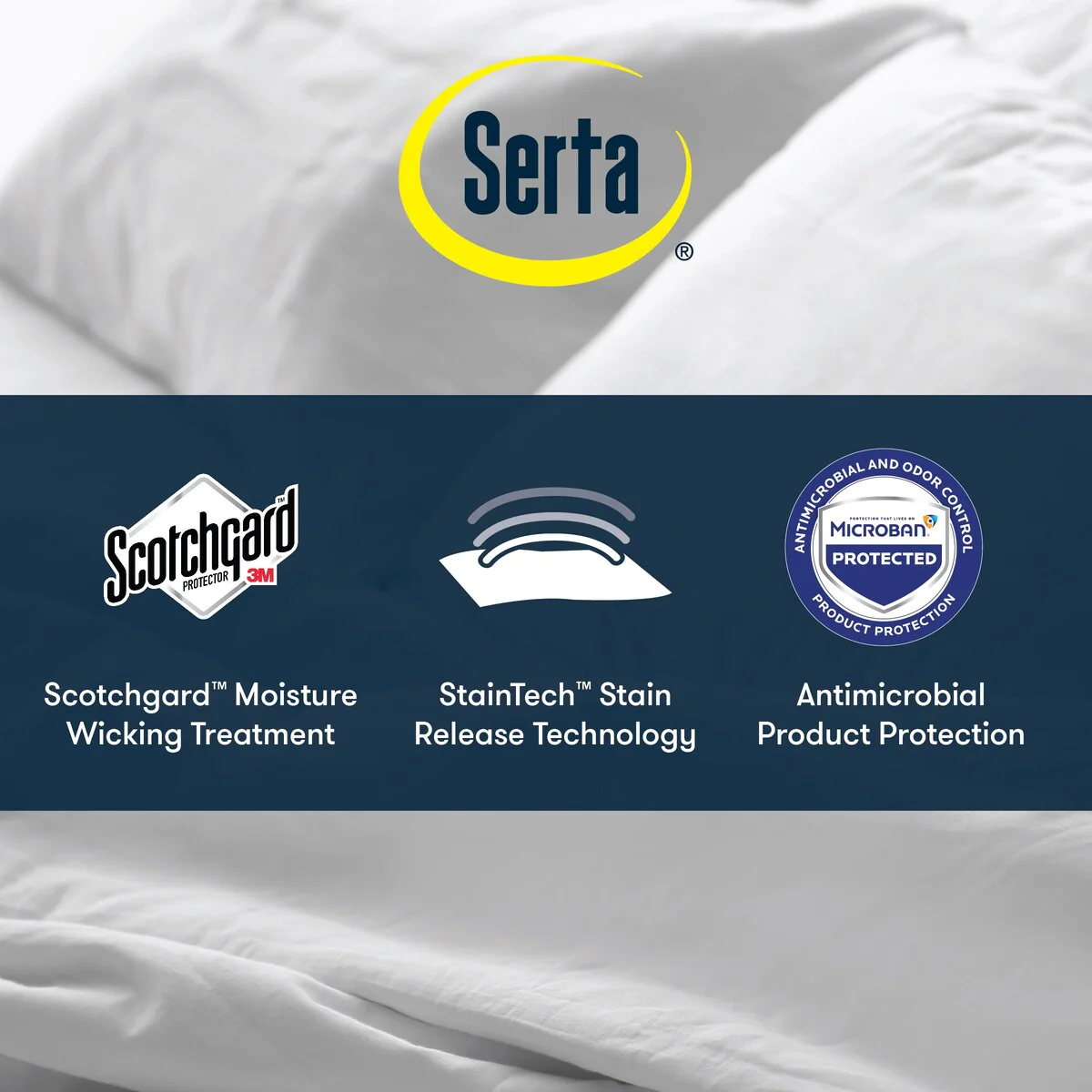 Serta Memory Flex Down Alternative Comforter, Box Quilt Duvet Insert