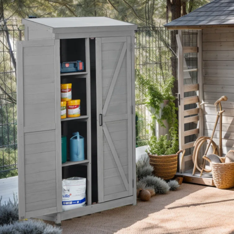 3 ft. W x 2 ft. D Solid Wood Lean-To Tool Shed