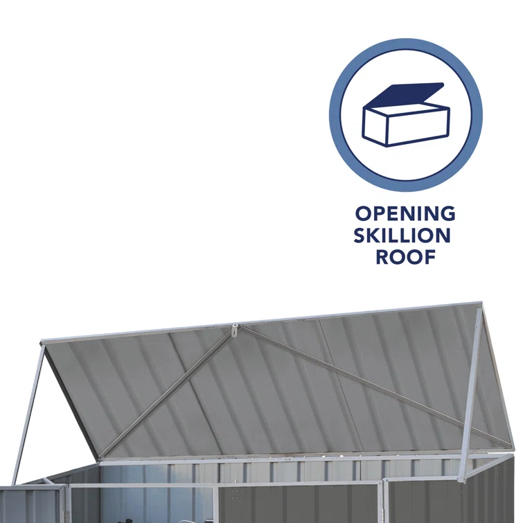 Space Saver 7 ft. W x 3 ft. D Metal Horizontal Storage Shed