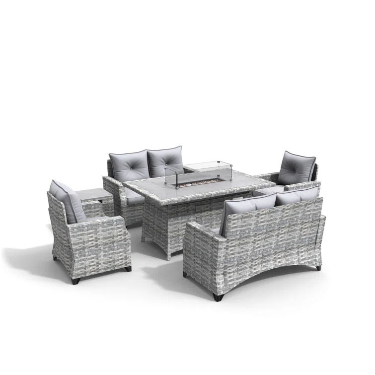 6 - Person Outdoor Seating Group with Cushions
