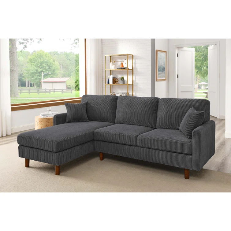 Maicee 2 - Piece Corduroy Sectional