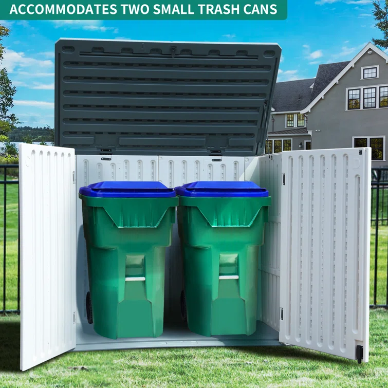 4.5 ft. W x 2.8 ft. D Resin Horizontal Storage Shed