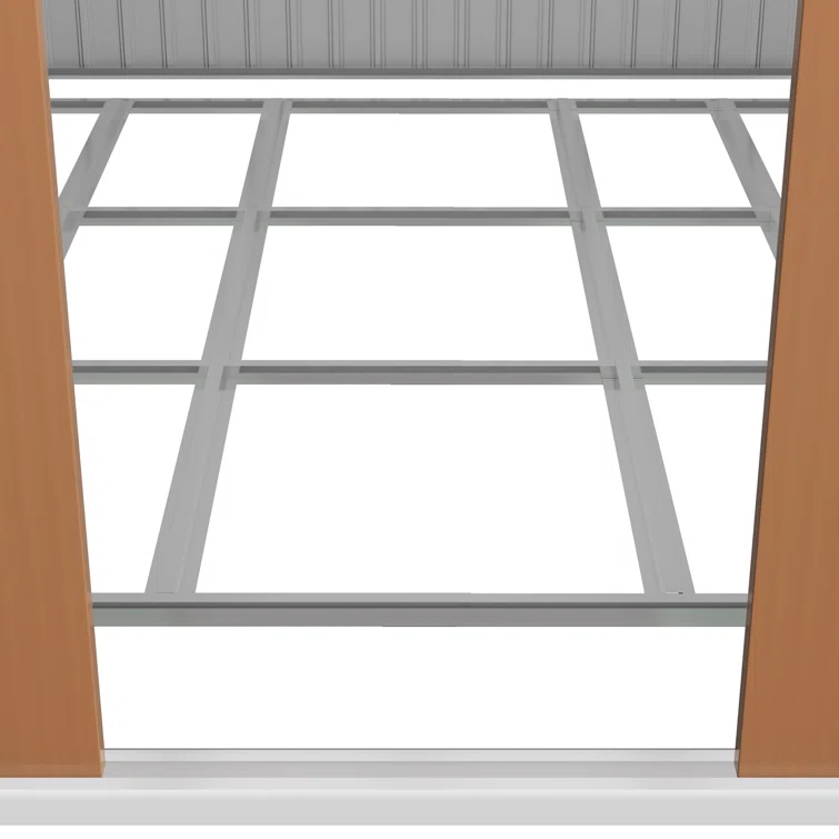 10 ft. W x 9 ft. Galvanized Steel Storage Shed