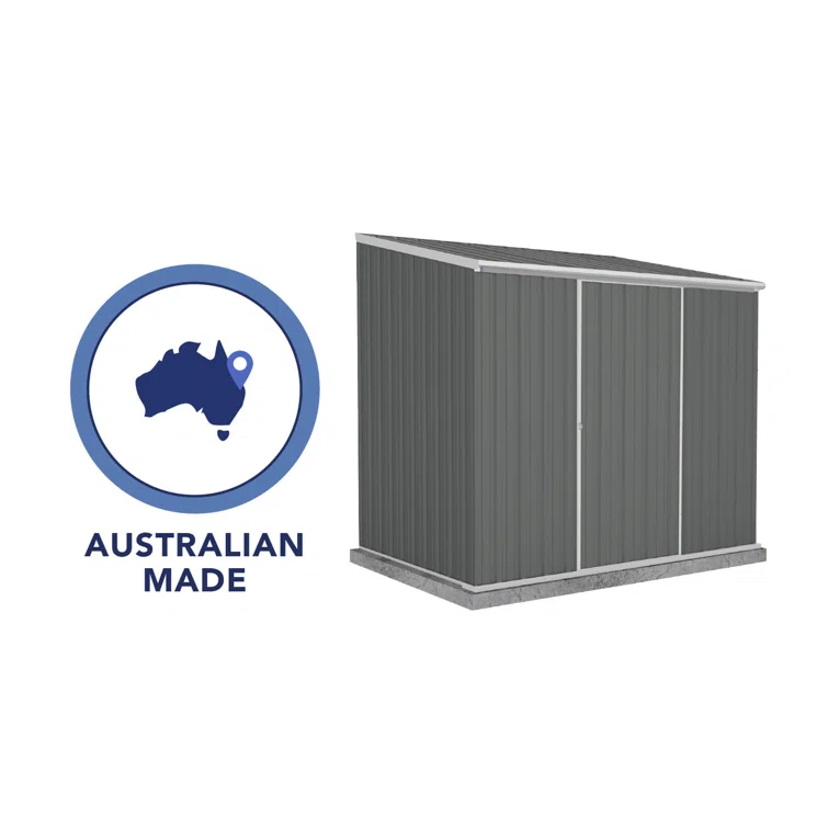 EZI Slider 5 ft. W x 7 ft. D Galvanized Steel Storage Shed