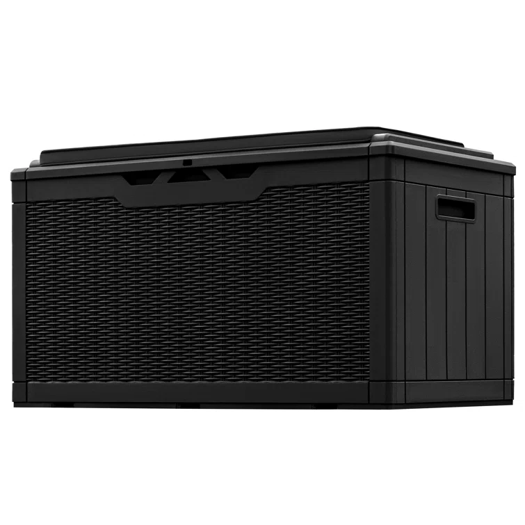 Furmax 100 Gallons Plastic Lockable Deck Box With Cushion
