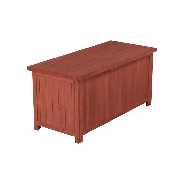 Leisure Season 50'' W 12 Gallons Water Resistant Solid Wood Deck Box in Brown