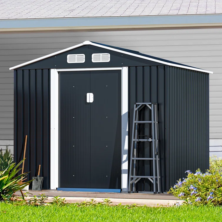 6.75 ft. W x 8.5 ft. D Metal Storage Shed
