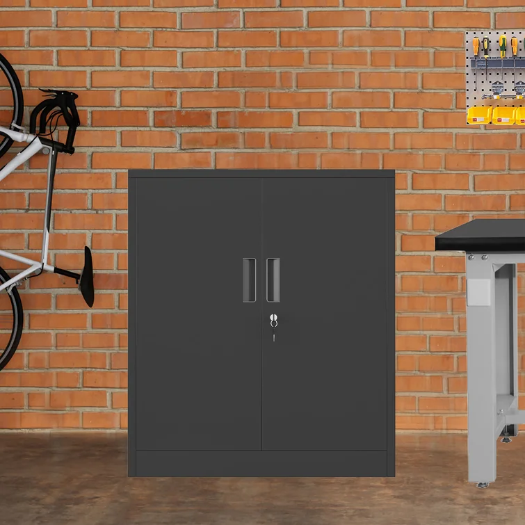 Huguley 36.2" H x 31.5" W x 15.75" D Metal Storage Cabinet