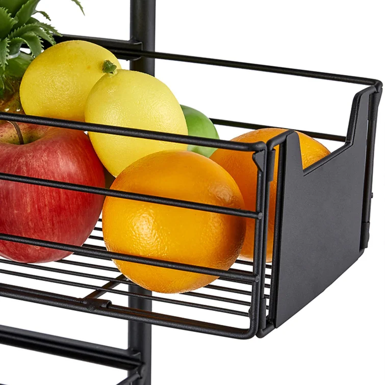 45" H X 28" W X 14" D Kitchen Freestanding Storage Rack with Wheel