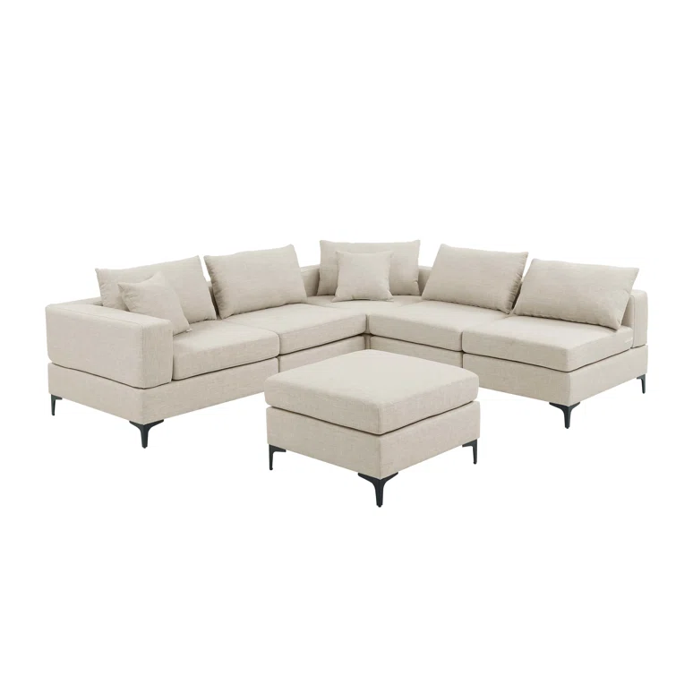 6 - Piece Upholstered Sectional
