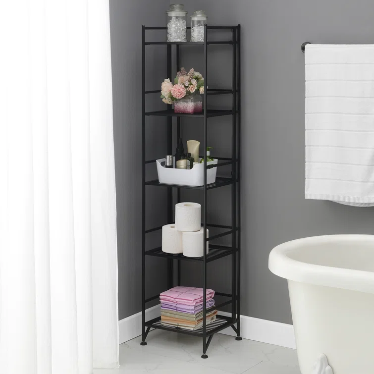 Edwin 57.5 '' H x 13'' W Metal Folding Shelf
