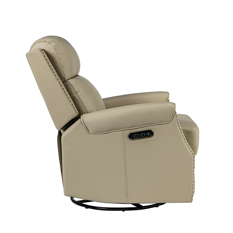Hieronymus Genuine Leather Power Rocking Recliner