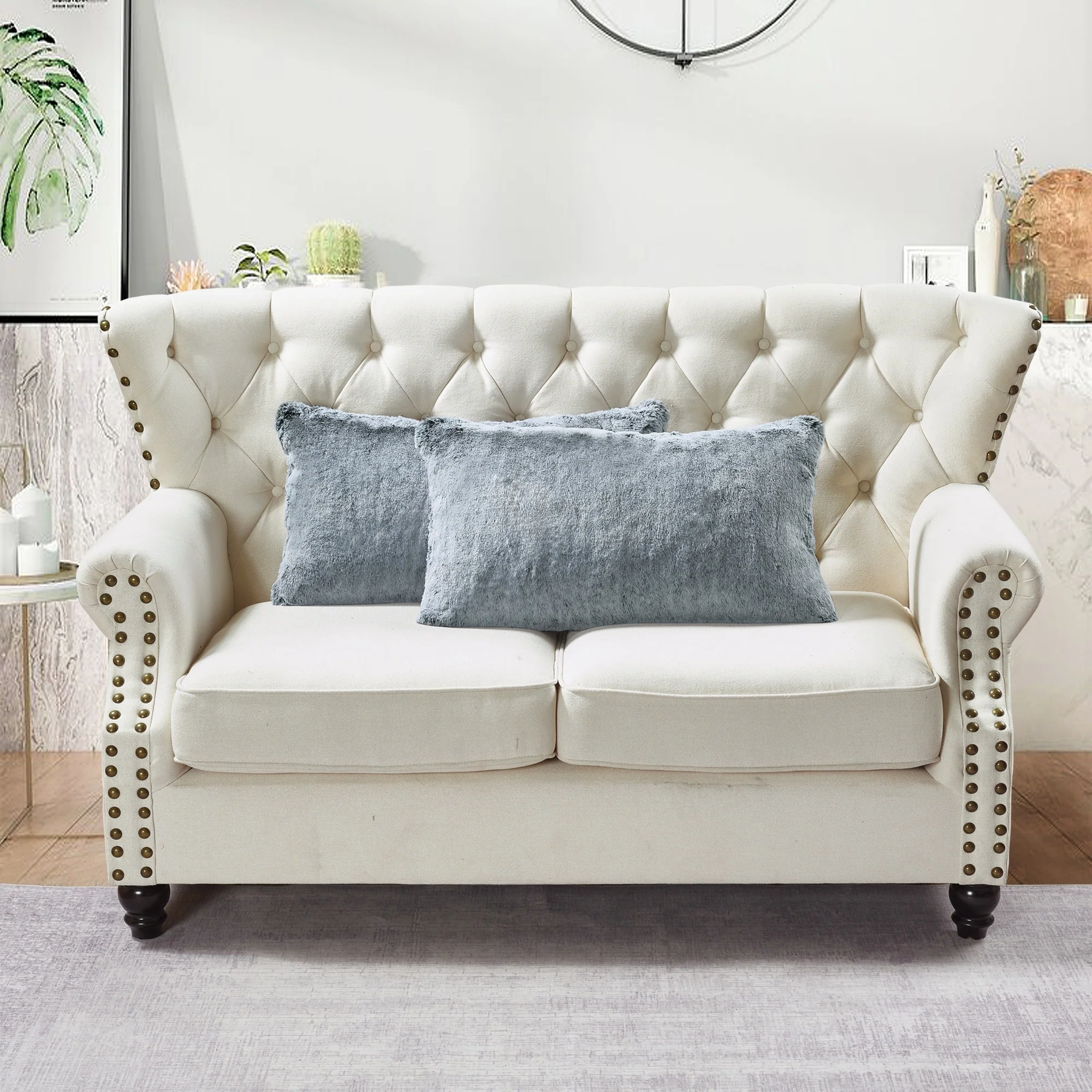 Serenta Heavy Fauxfur Pillow Shell 2 PC Set, NO INSERT