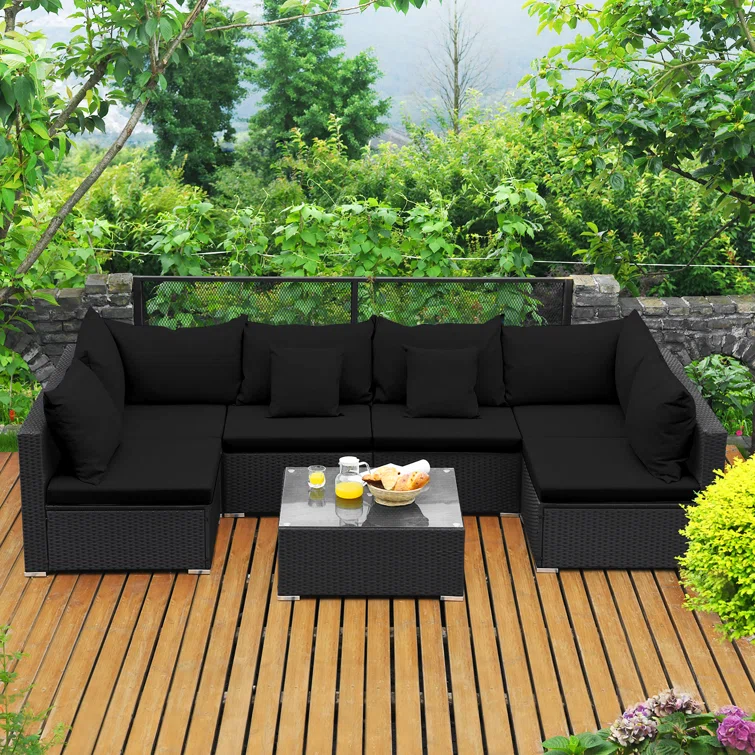 Finnbar 6 - Person Outdoor Seating Group with Cushions