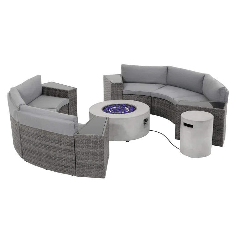 6 - Person Outdoor Seating Group with Cushions