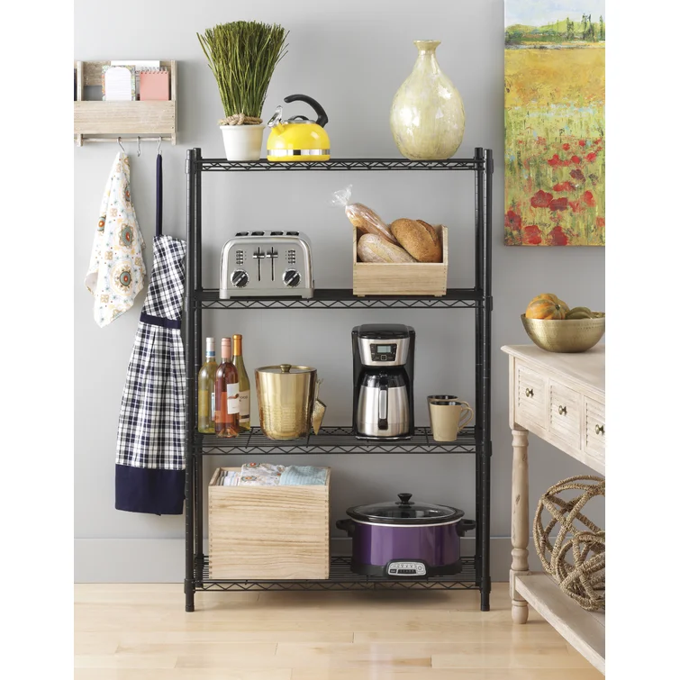 Tiverton 36'' W Metal Height -Adjustable Shelving Unit