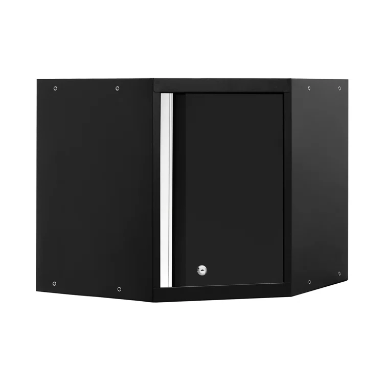 Pro Series Black Corner Wall Cabinet
