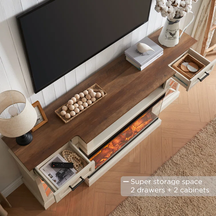 Gaobo Farmhouse TV Stand Up to 80'' TVS, 32