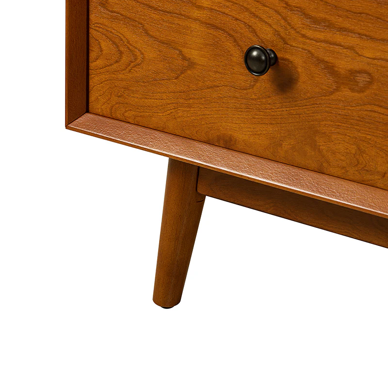 Cherry Upholstered Flip Top Storage Bench