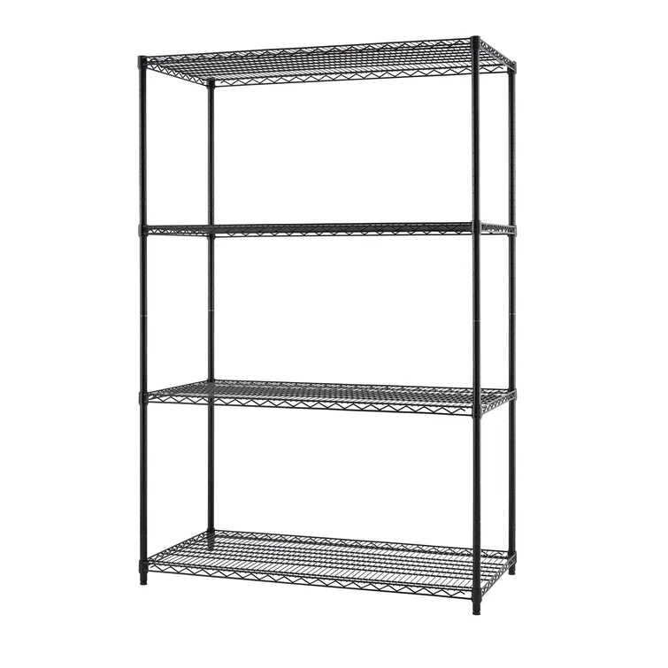 48" W x 24" D x 72" H 4 Tier Wire Shelving