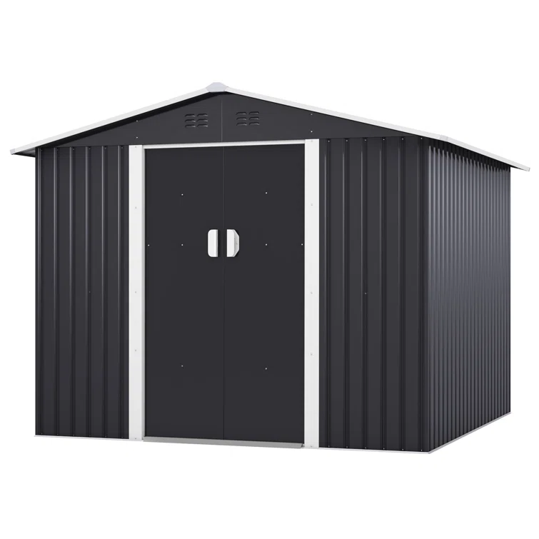 8 ft. W x 8 ft. D Metal Garage Shed