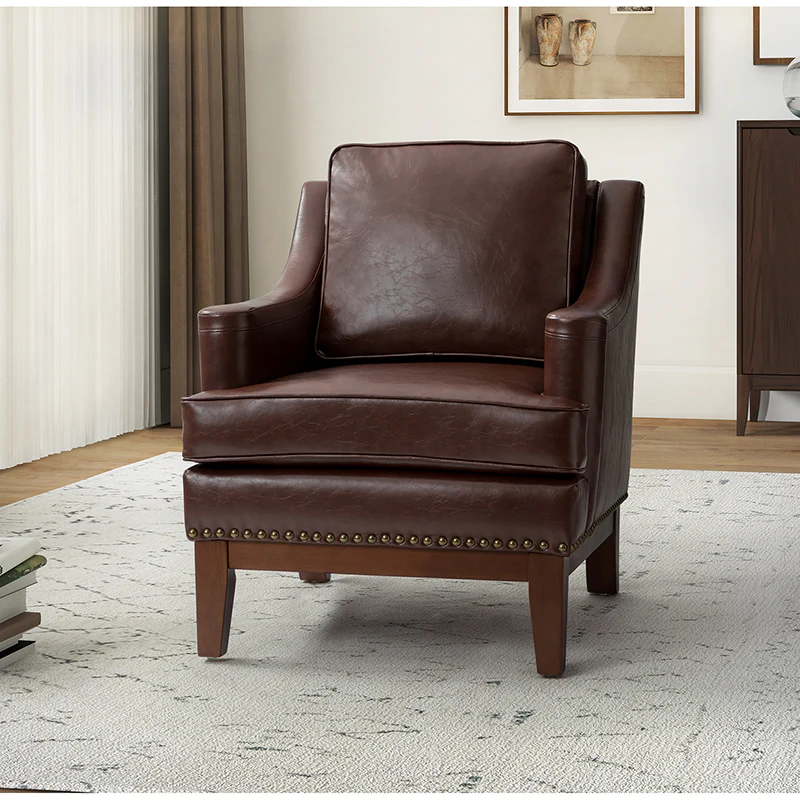 Christoph Vegan Leather Armchair