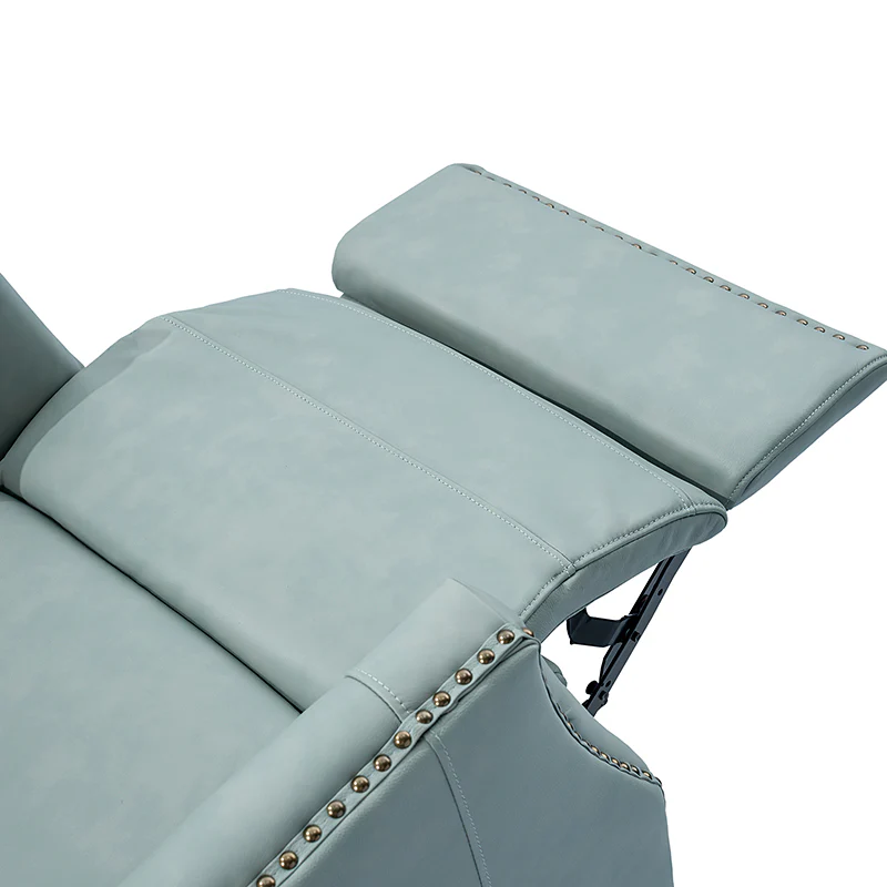 Epimetheus Genuine Leather Manual Swivel Recliner