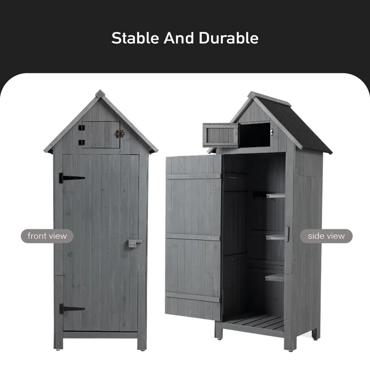 3 ft. W x 2 ft. D Vertical Tool Shed