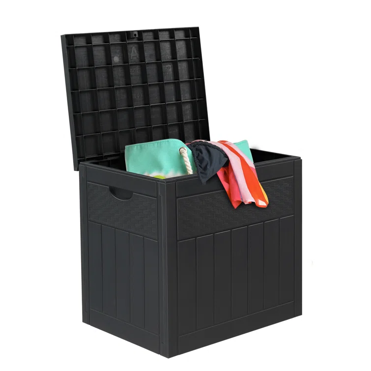 Winado 33 Gallons Water Resistant PVC Deck Box in Gray
