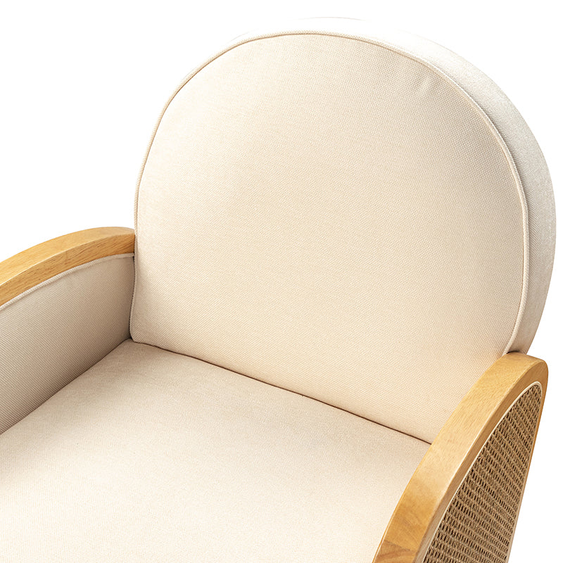 Karen Rattan Swivel Chair With 360-Degree Swivel