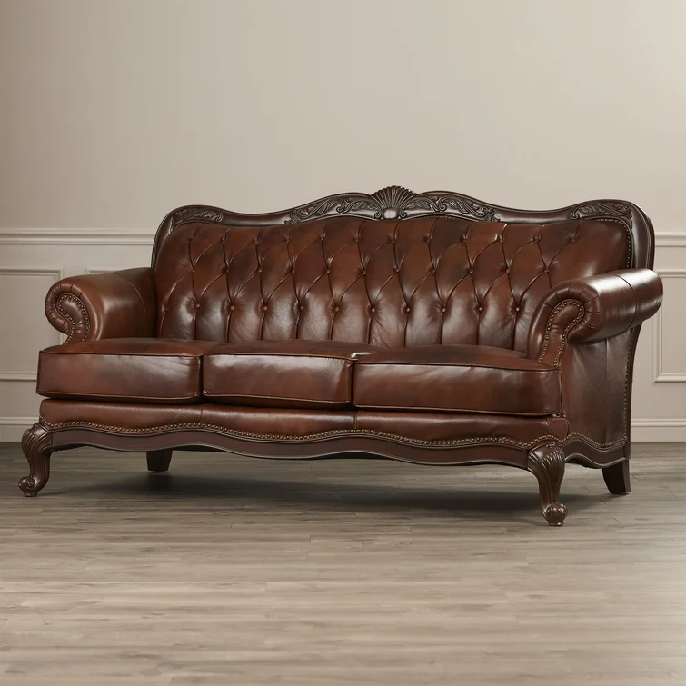 Addysun 86'' Leather Sofa