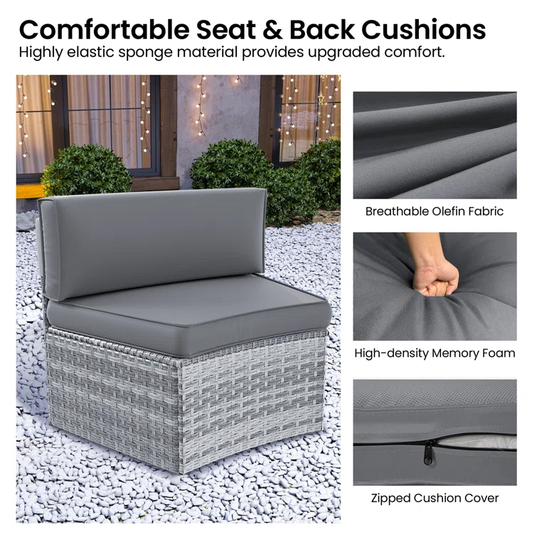 Arijit 6 - Person Outdoor Seating Group with Cushions